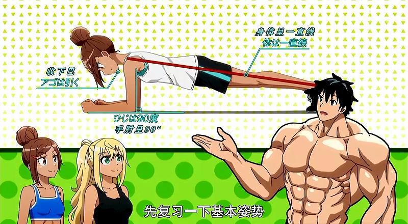 快来抄作业，“健身少女”的动漫笔记在此，健身必备