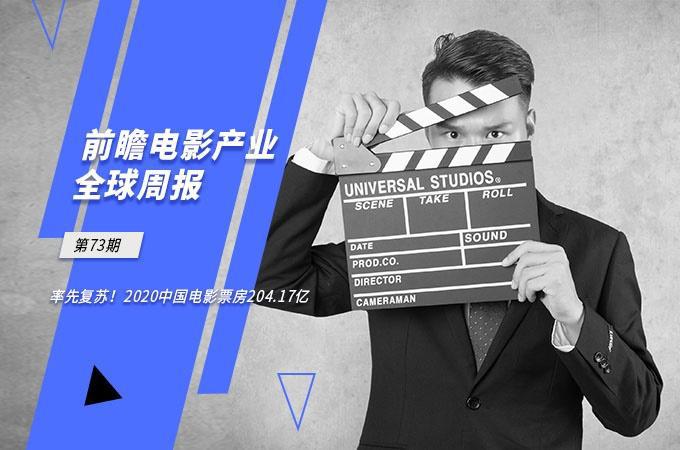 前瞻电影产业全球周报第73期：率先复苏！2020中国电影票房204.17亿