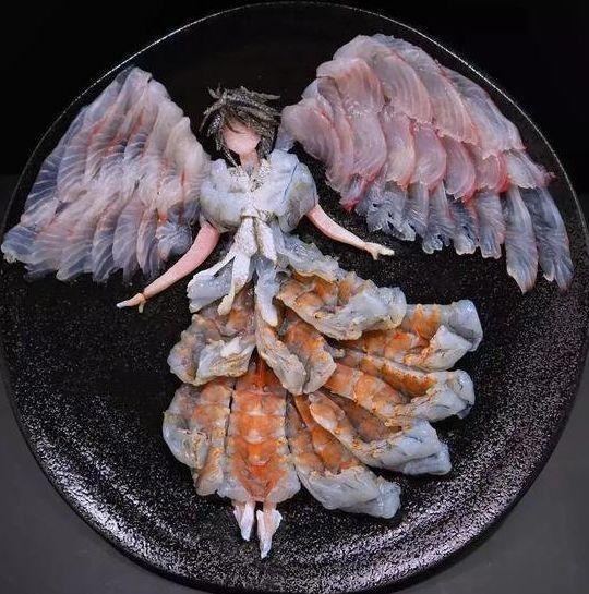 别人家的老爸！他用生鱼片给家人拼出绝美摆盘，网友羡慕不已