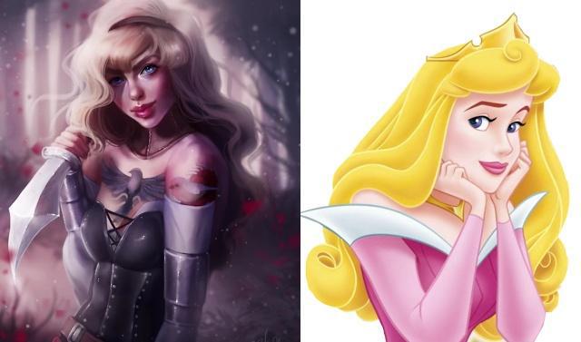 当迪士尼公主身处战场，艾莎变法师惊艳，白雪公主变战士荣耀悲壮