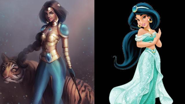 当迪士尼公主身处战场，艾莎变法师惊艳，白雪公主变战士荣耀悲壮