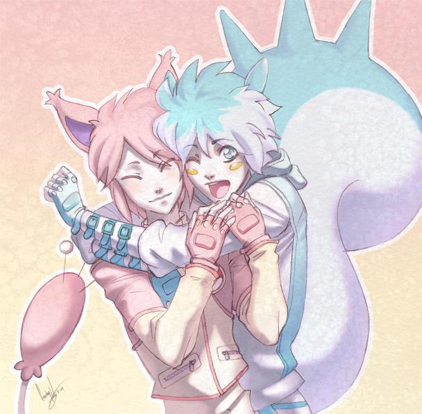 当神奇宝贝拟人化，伊布仙子秒变贵兄，黑白龙行为也太基情了！