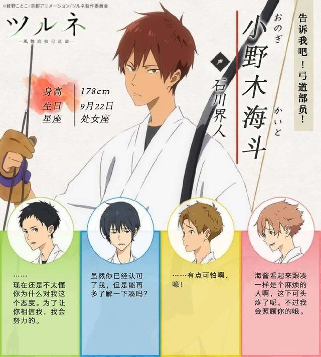 运动番《弦音风舞高中弓道部》京都动画公司制作！