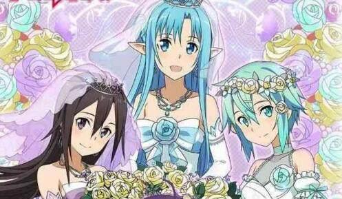 GGO桐子婚纱美如画亚丝娜表示自己亚历山大