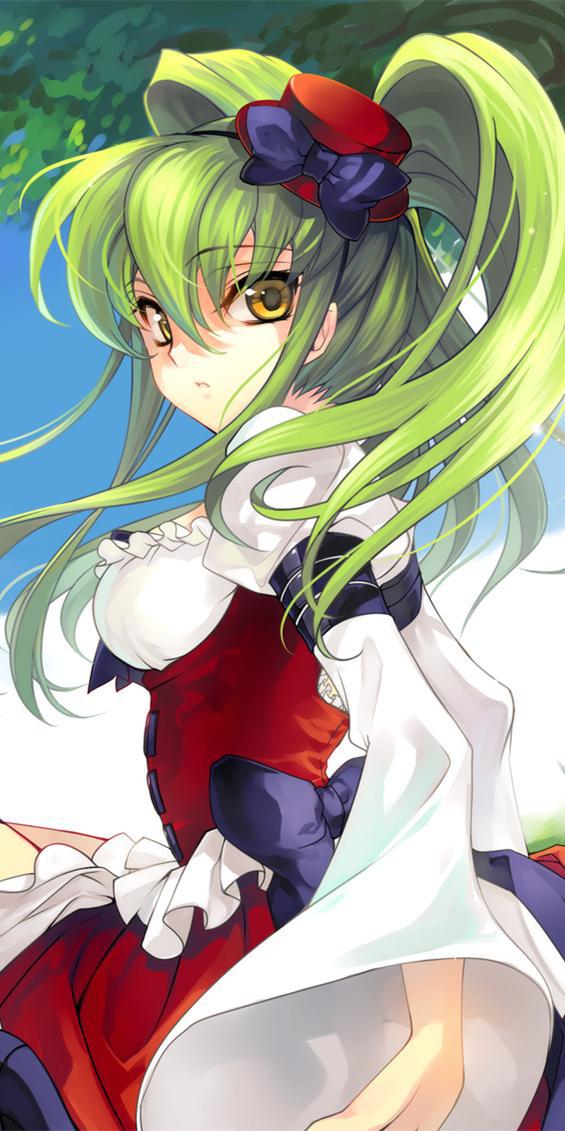 《反叛的鲁路修》c.c.通篇保持神秘感的角色，动漫全面屏壁纸