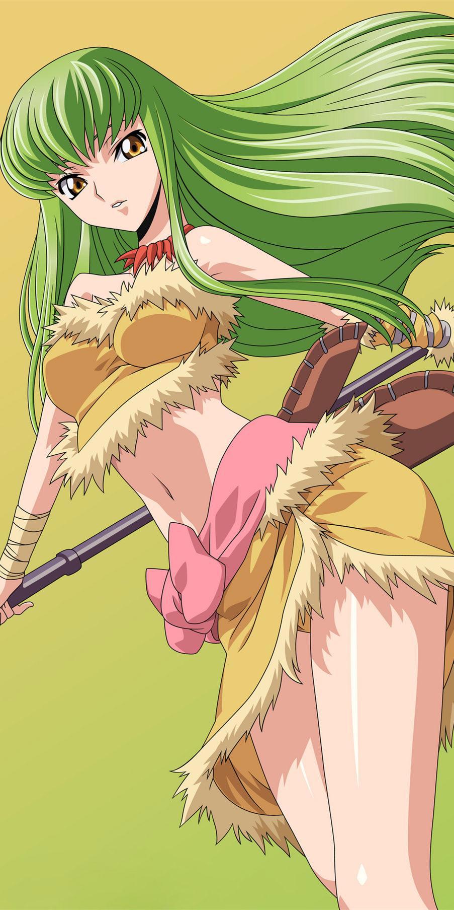 《反叛的鲁路修》c.c.通篇保持神秘感的角色，动漫全面屏壁纸