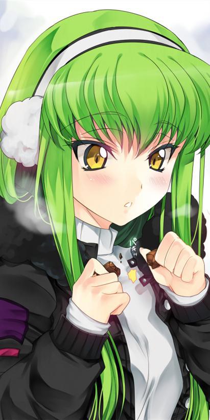 《反叛的鲁路修》c.c.通篇保持神秘感的角色，动漫全面屏壁纸