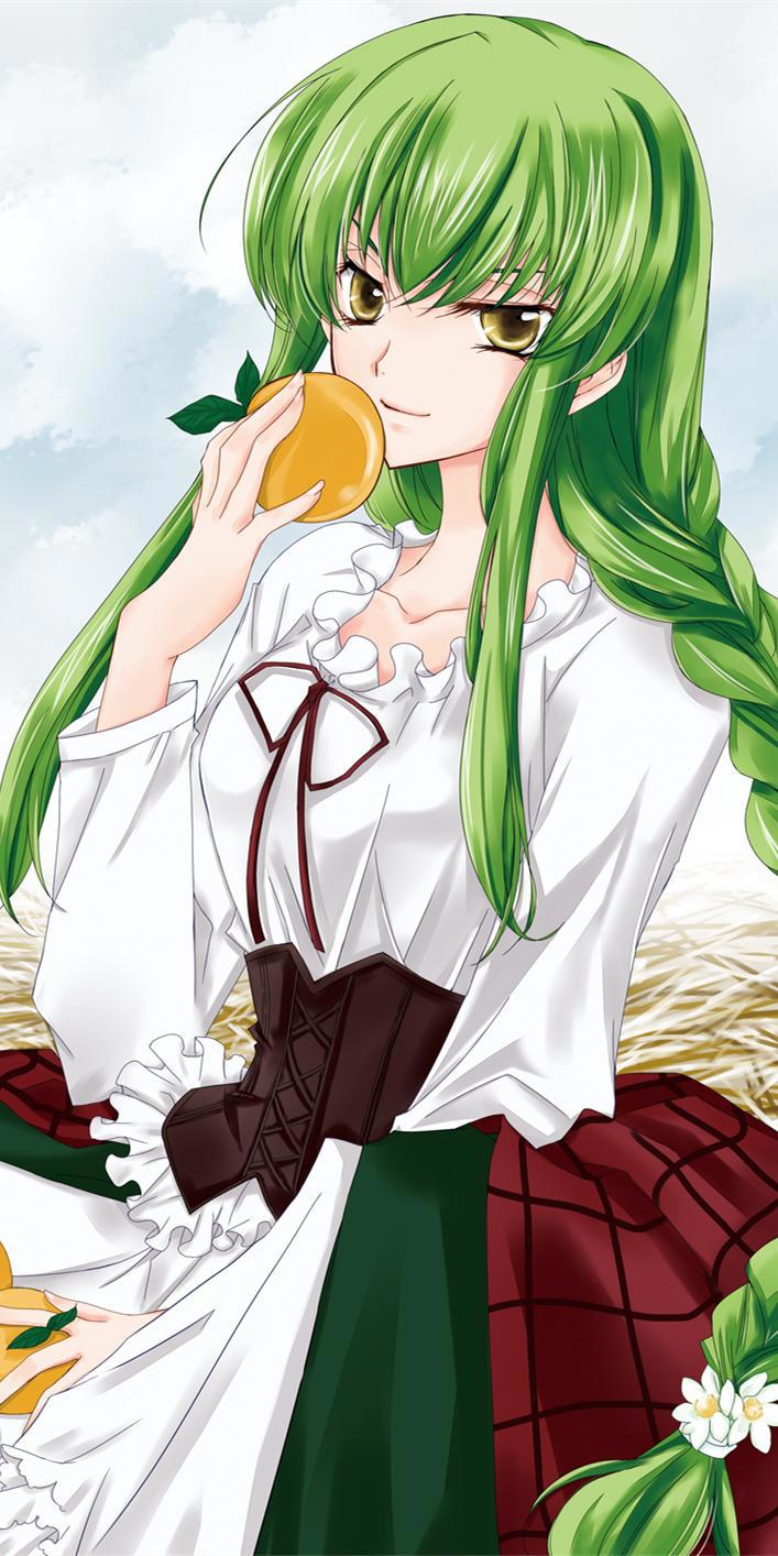 《反叛的鲁路修》c.c.通篇保持神秘感的角色，动漫全面屏壁纸