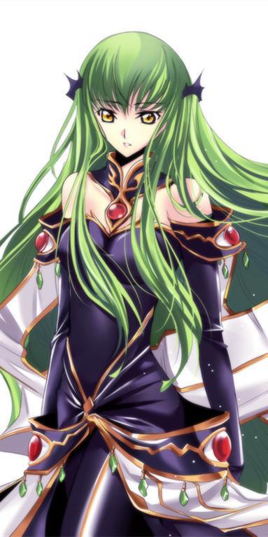 《反叛的鲁路修》c.c.通篇保持神秘感的角色，动漫全面屏壁纸