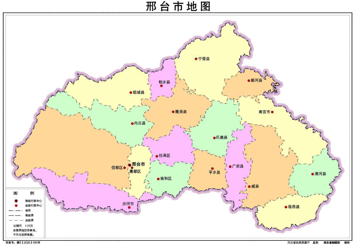 中华人民共和国-河北省行政区划地图