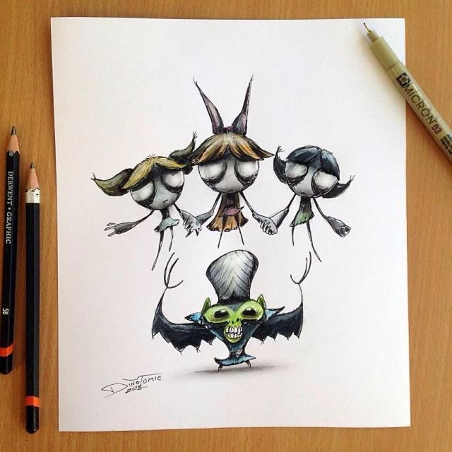 童年杀：挪威艺术家将动漫人物变丧尸，请把内心的小纯洁还给我！