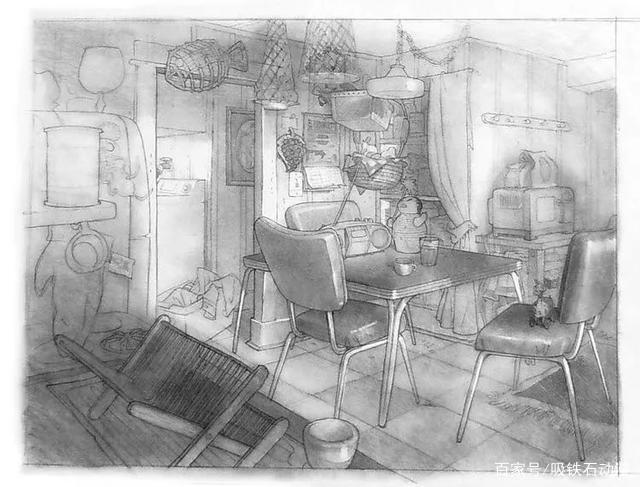 《星际宝贝》、《神偷奶爸》原画场景图，难度初级最宜临摹练习