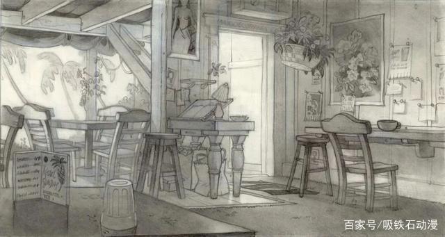 《星际宝贝》、《神偷奶爸》原画场景图，难度初级最宜临摹练习