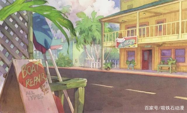 《星际宝贝》、《神偷奶爸》原画场景图，难度初级最宜临摹练习