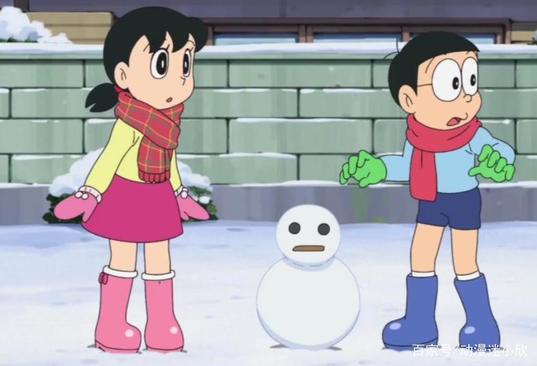 《多啦A梦》新番589：雪人版小叮当变坏，小雪人融化，大雄很伤心