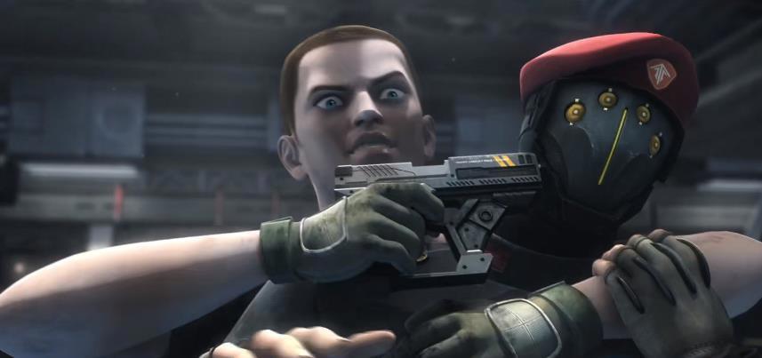 国漫《灵笼》，片头红字拉高了作品层次，不愧是国漫之光