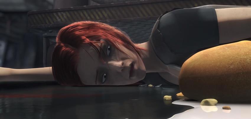 国漫《灵笼》，片头红字拉高了作品层次，不愧是国漫之光