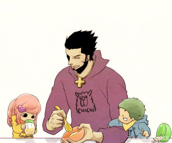 海贼王：第一剑豪鹰眼化身奶爸，带孩子专业度号称世界最强