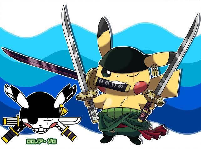 万能的皮卡丘：当皮卡丘化身海贼王索隆，遇见火影鸣人，又萌又凶