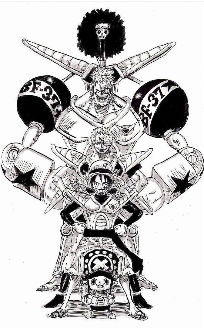 海贼王动漫联动：索隆、山治成忍者；女帝、路飞化身为波妞、宗介