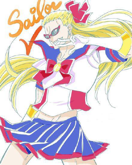 海贼王趣图：阿普取代路飞成为第七皇！明哥化身美少女战士