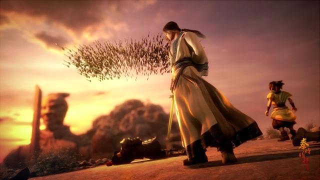 秦时明月：残月谷经典重制，百步飞剑横扫三百秦军！