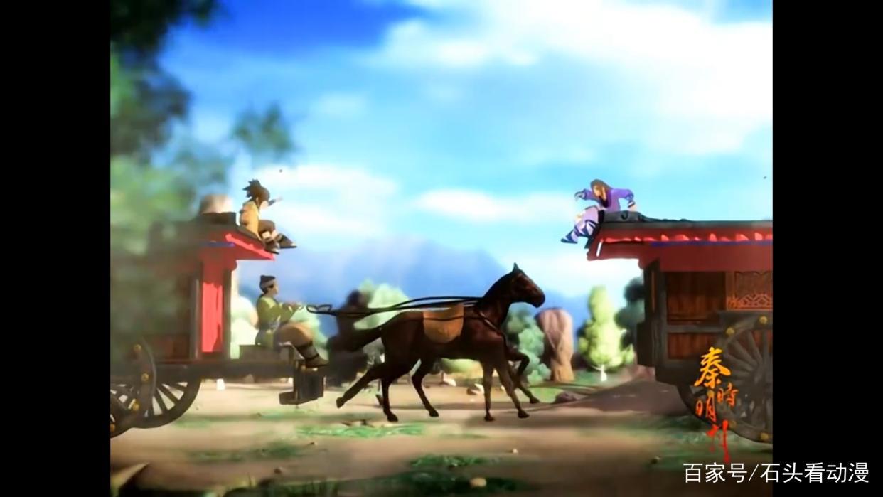 秦时明月之百步飞剑重制版第二集：无双扛不下一招，苍狼王来战！