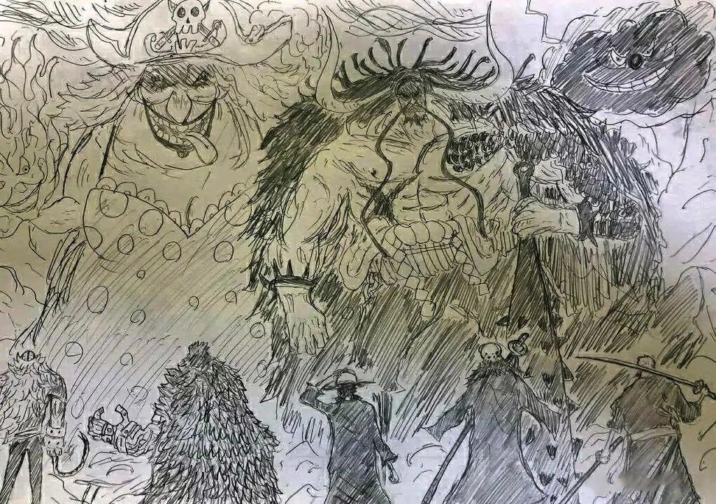 海米自制海贼王1000话：双皇大战11位超新星，场面震撼恐超过原作