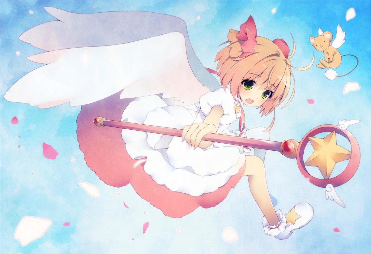 魔卡少女樱：可爱少女木之本樱插画特辑，她美得像个公主哦