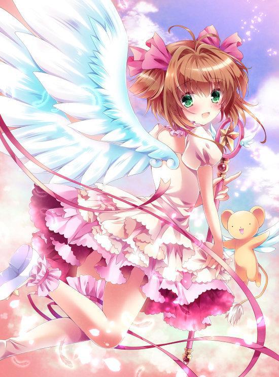 魔卡少女樱：可爱少女木之本樱插画特辑，她美得像个公主哦