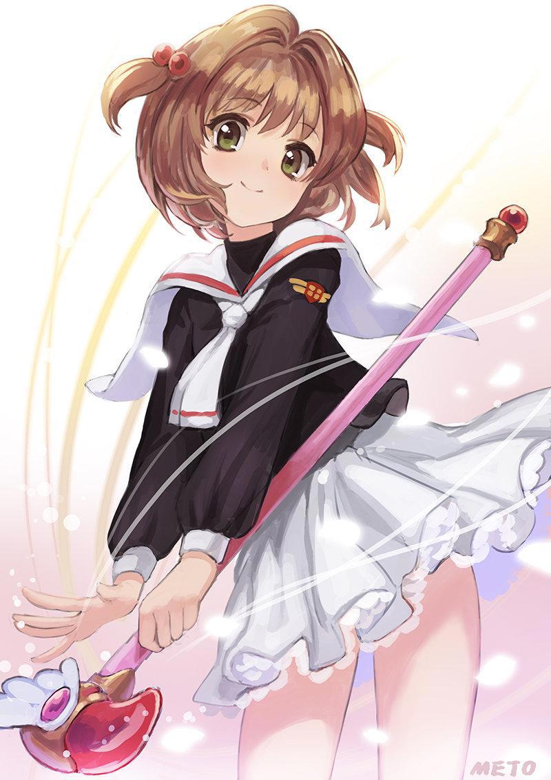 魔卡少女樱：可爱少女木之本樱插画特辑，她美得像个公主哦