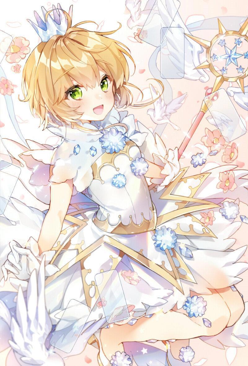 魔卡少女樱：可爱少女木之本樱插画特辑，她美得像个公主哦