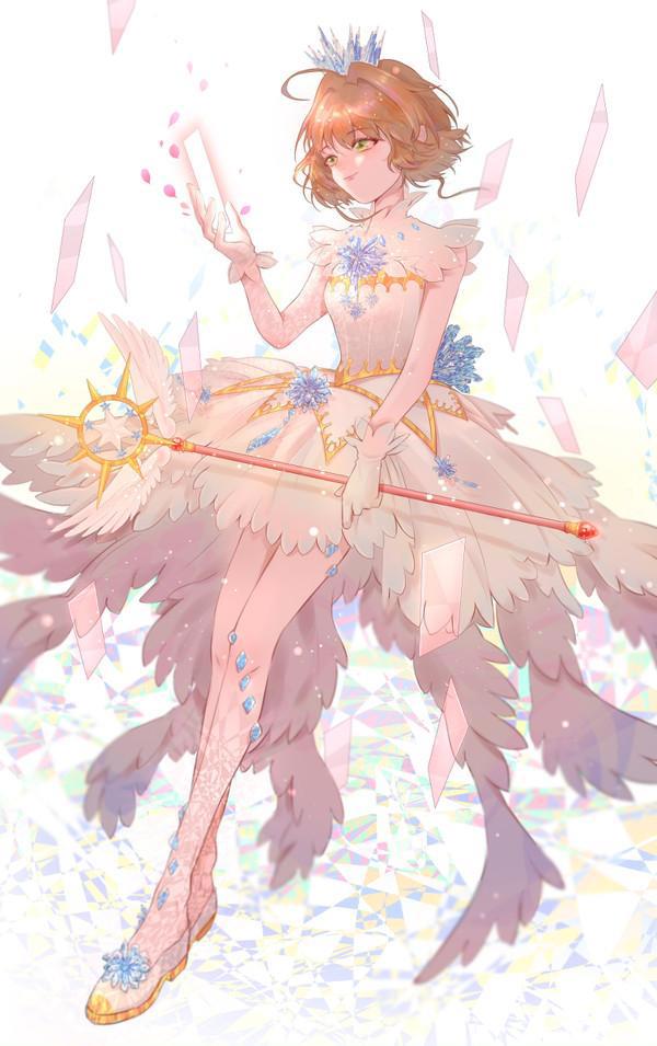 魔卡少女樱：木之本樱插画特辑，她美得像个公主