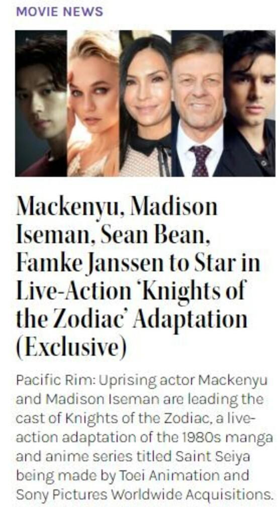 毁经典？《圣斗士》真人电影将推出，演员阵容曝光，网友不淡定了