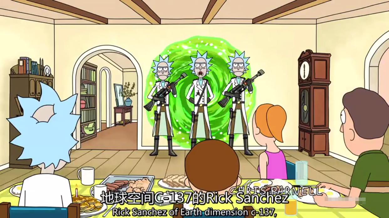 《瑞克与莫蒂》：邪恶莫蒂陷害主角瑞克，只为混入瑞城，进行报复