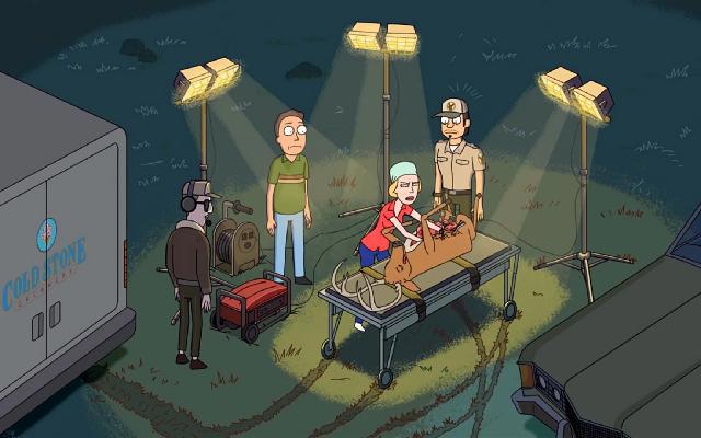 瑞克与莫蒂：因暂停时空，姥爷三人的时空分裂，差点回不来