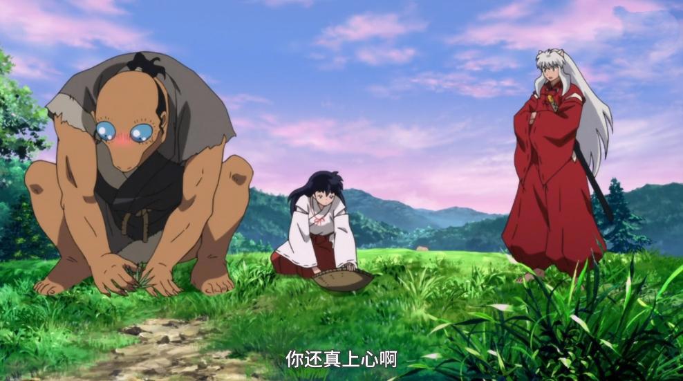 《犬夜叉》戈薇婚后的生活很幸福，犬夜叉望向妻子的眼神很温柔