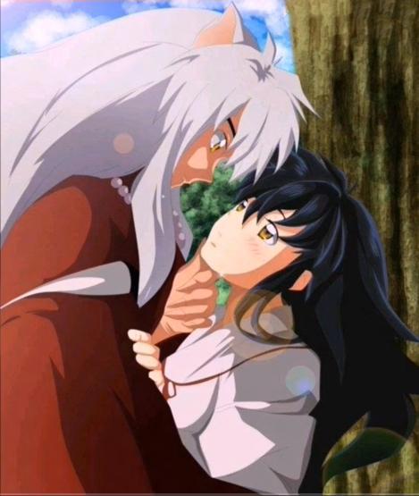 《犬夜叉》戈薇婚后的生活很幸福，犬夜叉望向妻子的眼神很温柔