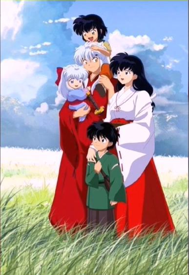 《犬夜叉》戈薇婚后的生活很幸福，犬夜叉望向妻子的眼神很温柔