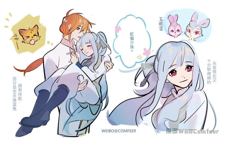 《虹猫蓝兔七侠传》拟人化：逗逗化身小正太，虹猫超Man公主抱