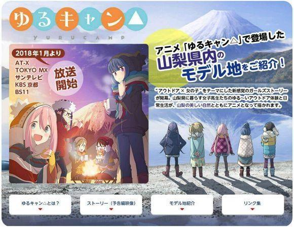 8000万消费额！《摇曳露营△》2018年圣地巡礼效果公布