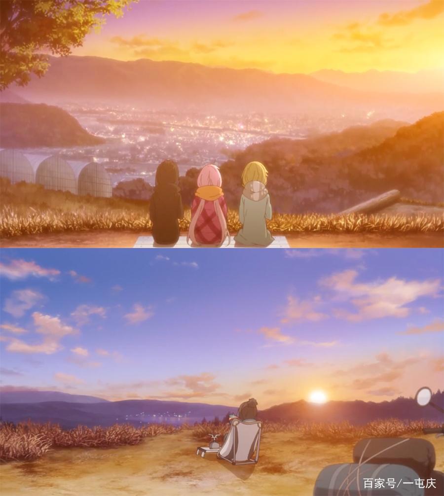 动漫《摇曳露营》一起来学习野外露营小知识，望着美景吃着美食