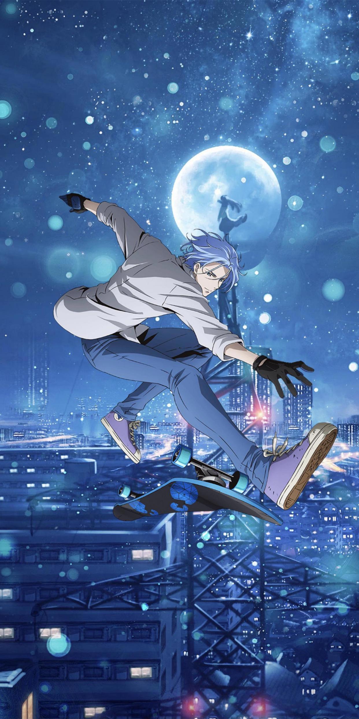 《无限滑板》驰河兰加，全面屏壁纸，天然呆是坠牛的