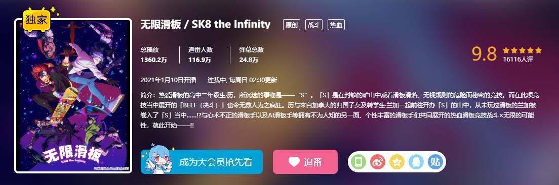 是战斗番而不是运动番的《无限滑板》，你入坑了吗？