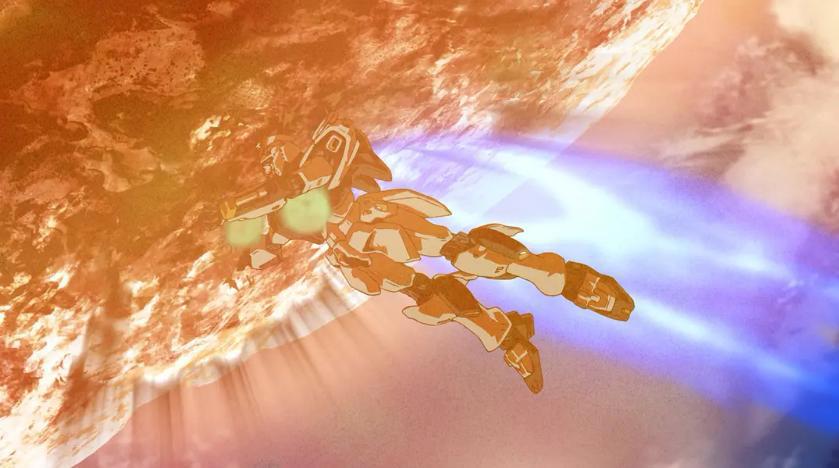 逆袭的夏亚续集的故事，闪光的哈萨维一出，立即点燃高达40年高光