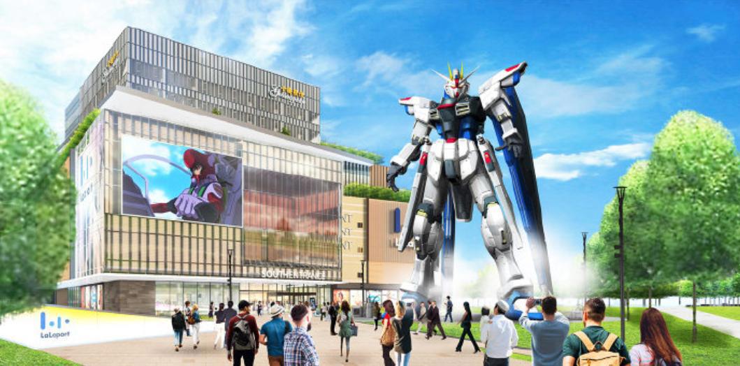 高达：一比一18.03米自由高达像落户上海，高达将出品真人电影