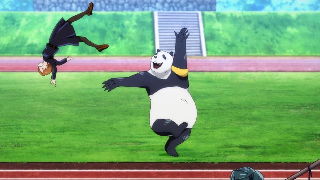 动画版咒术回战二年级全员出场，与主角团配置相似，多出一只熊猫