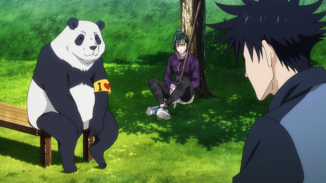 动画版咒术回战二年级全员出场，与主角团配置相似，多出一只熊猫