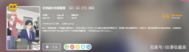 动漫番推荐：宅男腐女恋爱真难，甜而不腻的御宅上班族恋爱喜剧