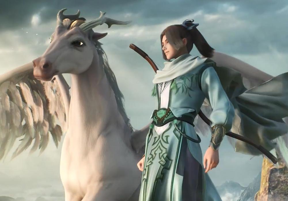 《天行九歌》紫女散发仙气飘飘，麒麟和张良很搭，红莲的建模好看